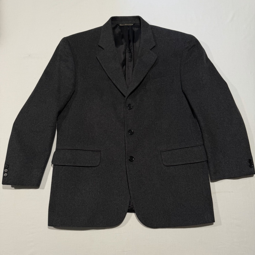 Jack Victor Sport Coat Mens 42 Short Gray Loro Piana Cashmere Blazer Jacket 42 S